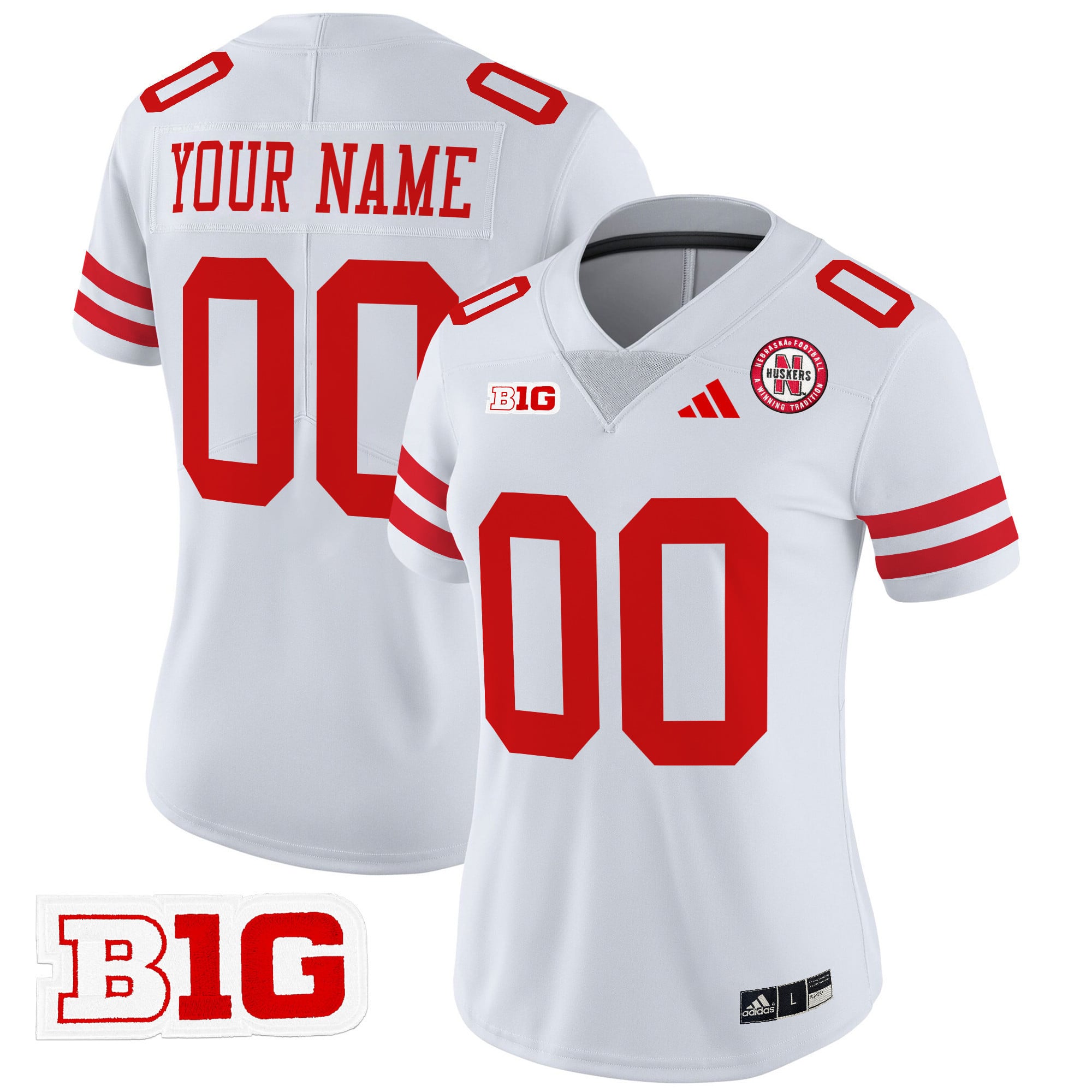 Nebraska Cornhuskers 2024 Vapor Limited Custom Jersey - All Stitched