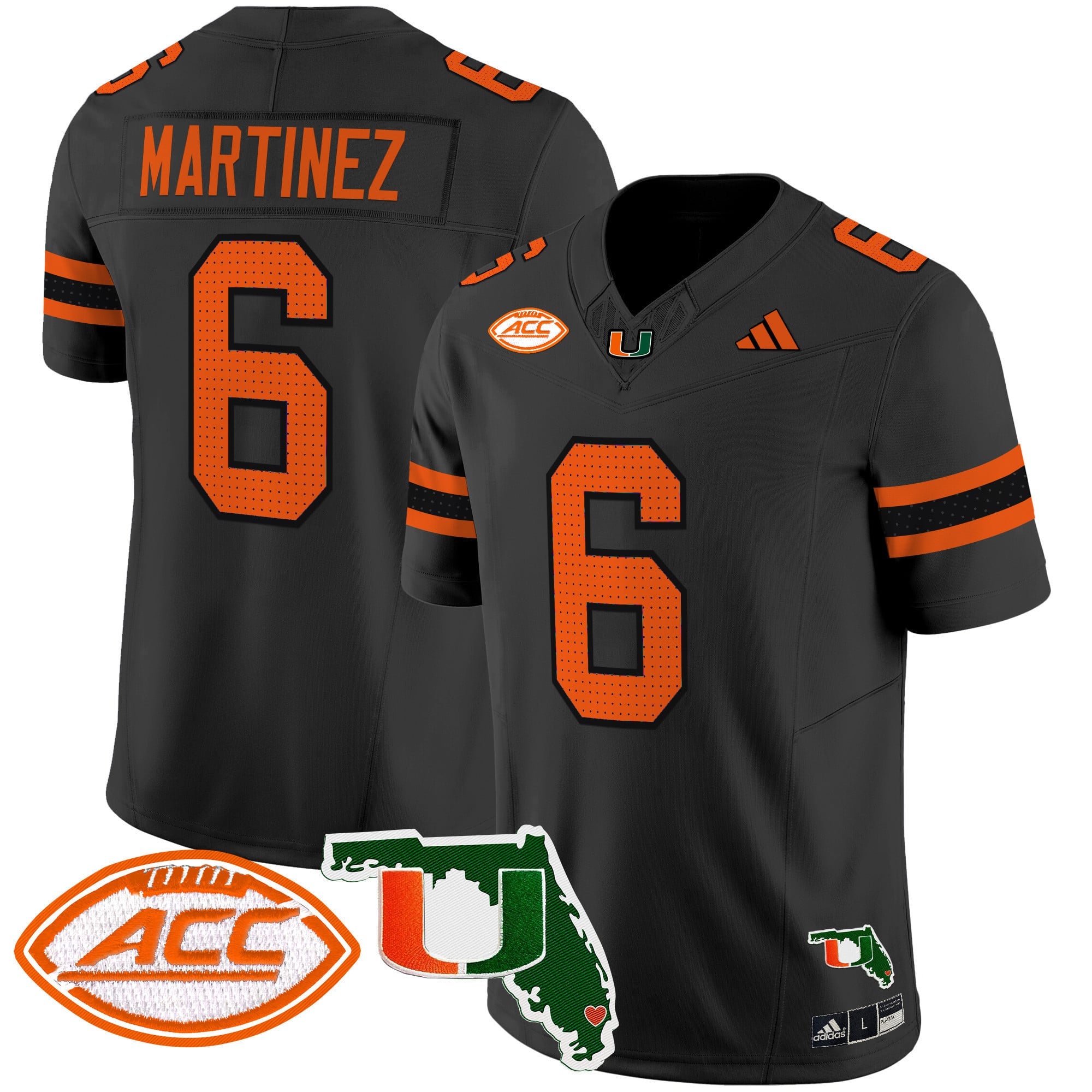 Men's Miami Hurricanes 2024 Florida Patch Vapor Limited Jersey - All Stitched