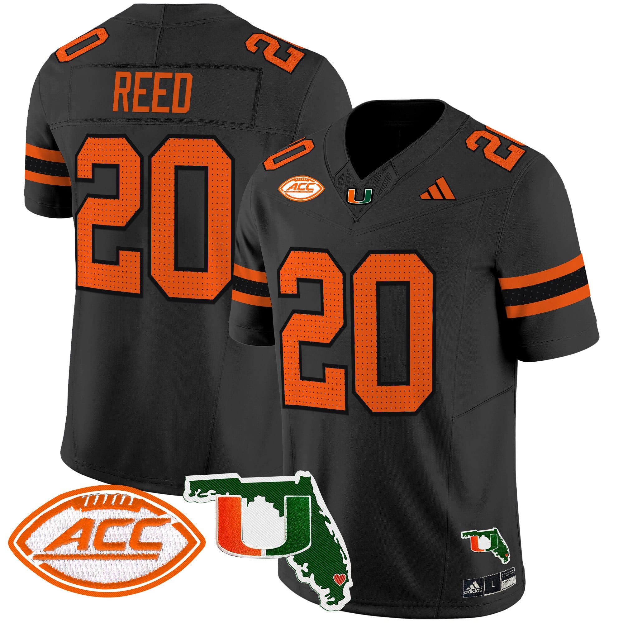 Men's Miami Hurricanes 2024 Florida Patch Vapor Limited Jersey - All Stitched