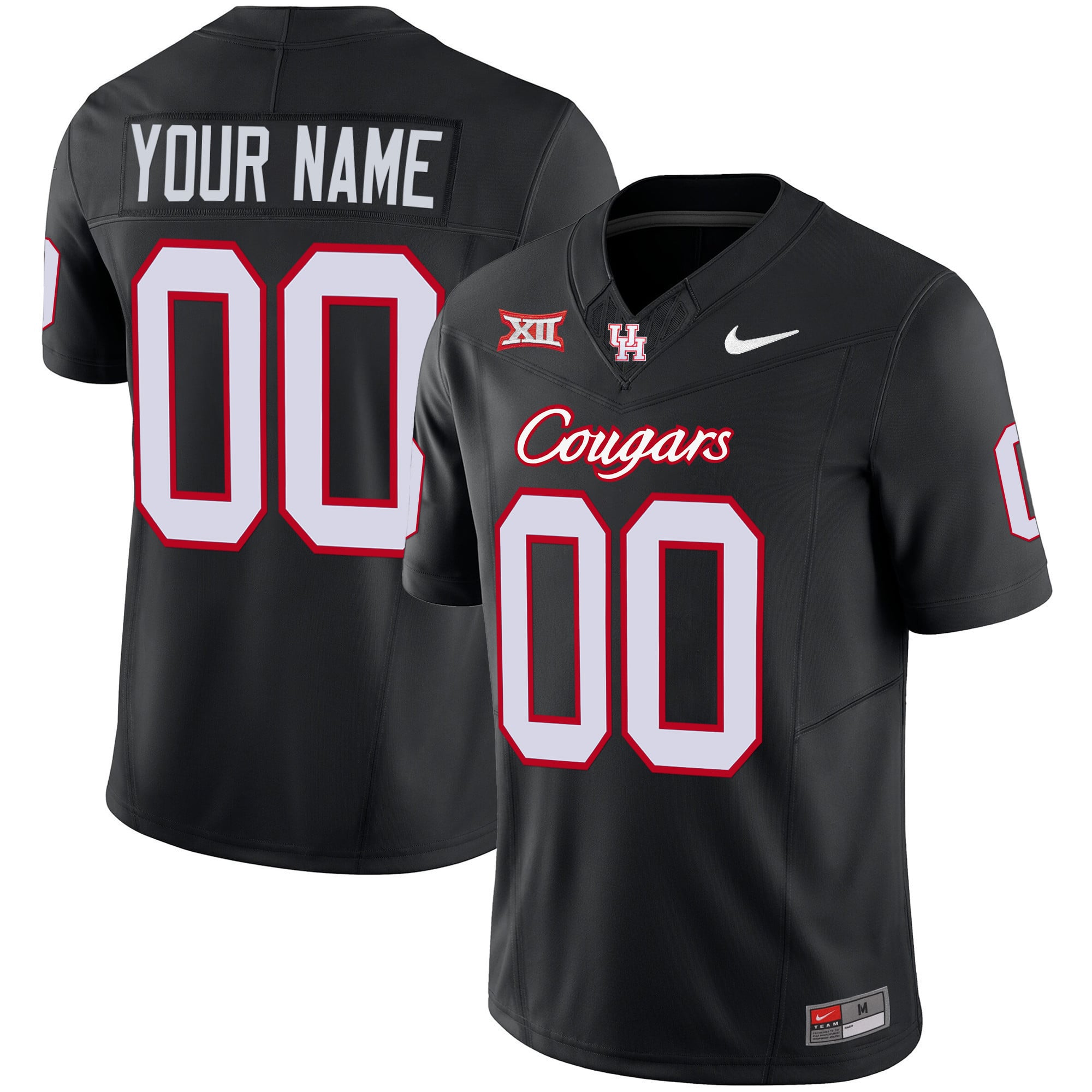 Custom Name/Gender Houston Cougars Oilers Inspired Vapor Jersey V4 - All Stitched