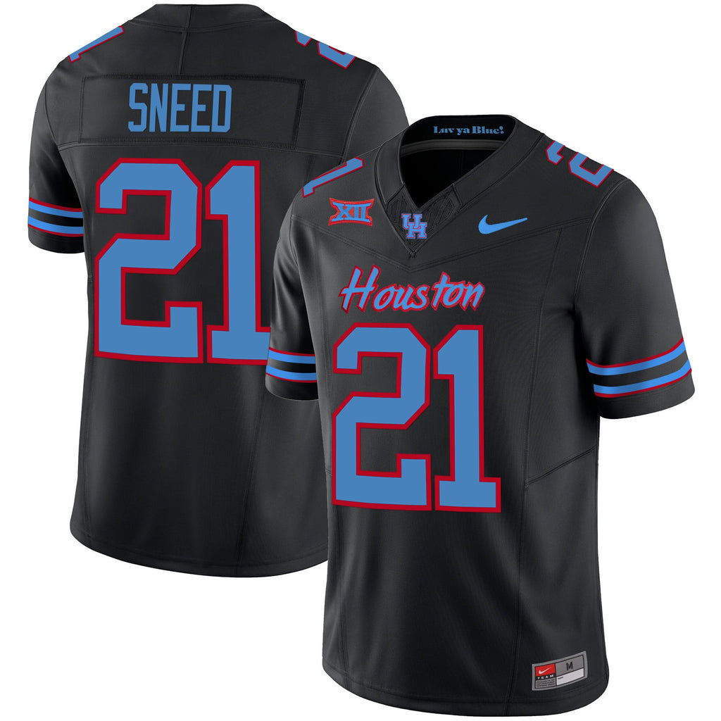 Men's Houston Cougars 2023 Oilers Inspired Vapor Jersey V5 - All Stitched