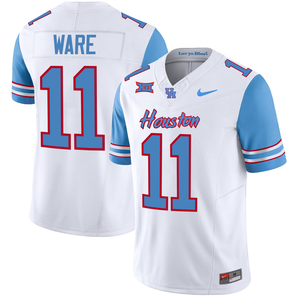 Men's Houston Cougars 2023 Oilers Inspired Vapor Jersey V5 - All Stitched