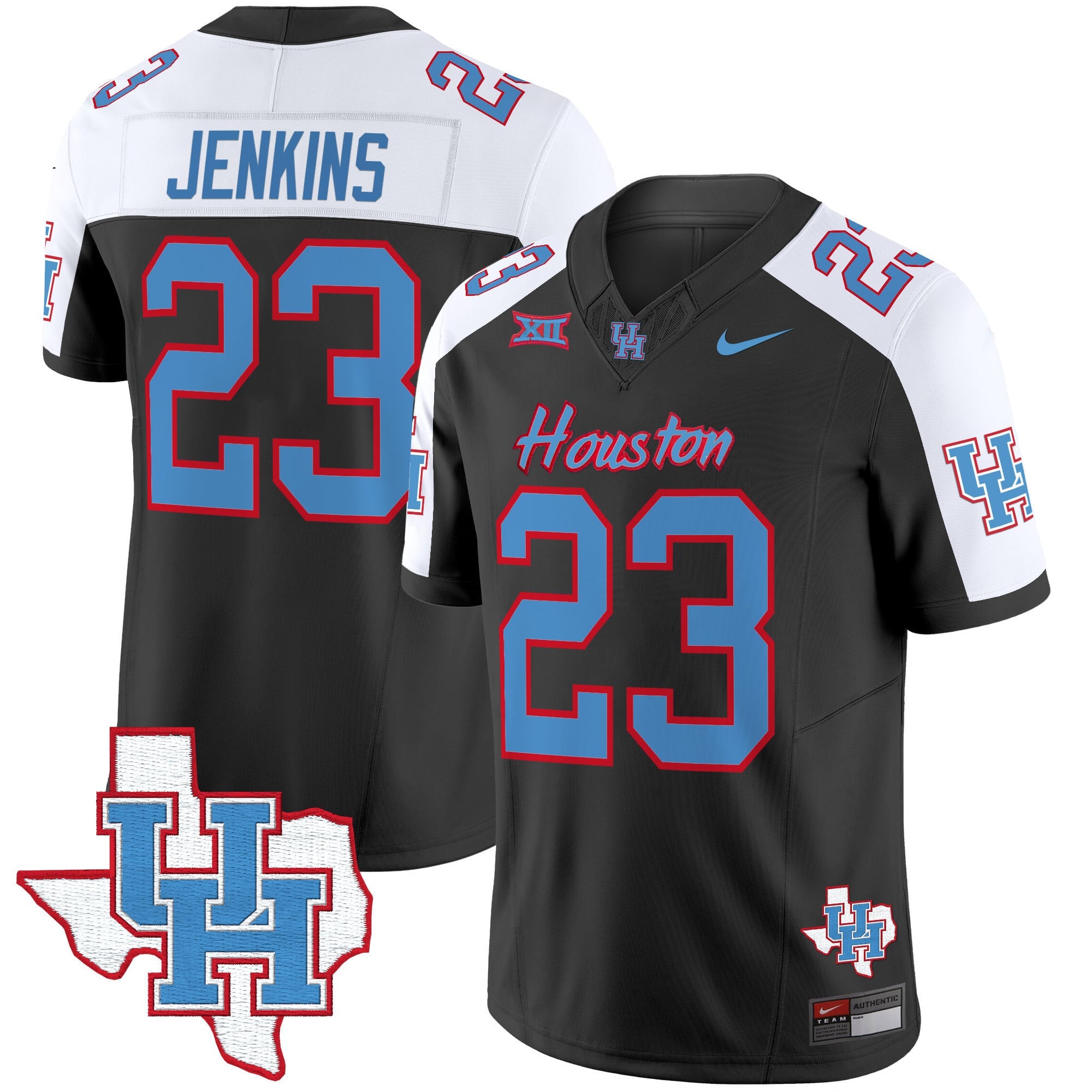 Men's Houston Cougars 2024 Oilers Inspired Vapor Limited Jersey - All Stitched