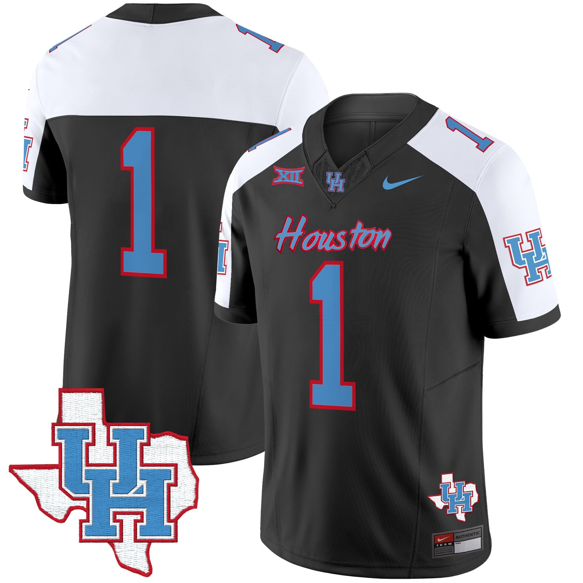 Men's Houston Cougars 2024 Oilers Inspired Vapor Limited Jersey - All Stitched