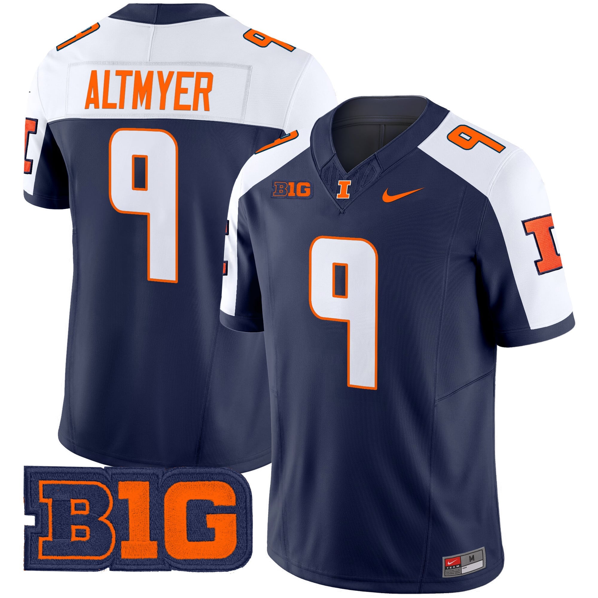 Men's Illinois Fighting Illini 2024 Vapor Limited Jersey - All Stitched