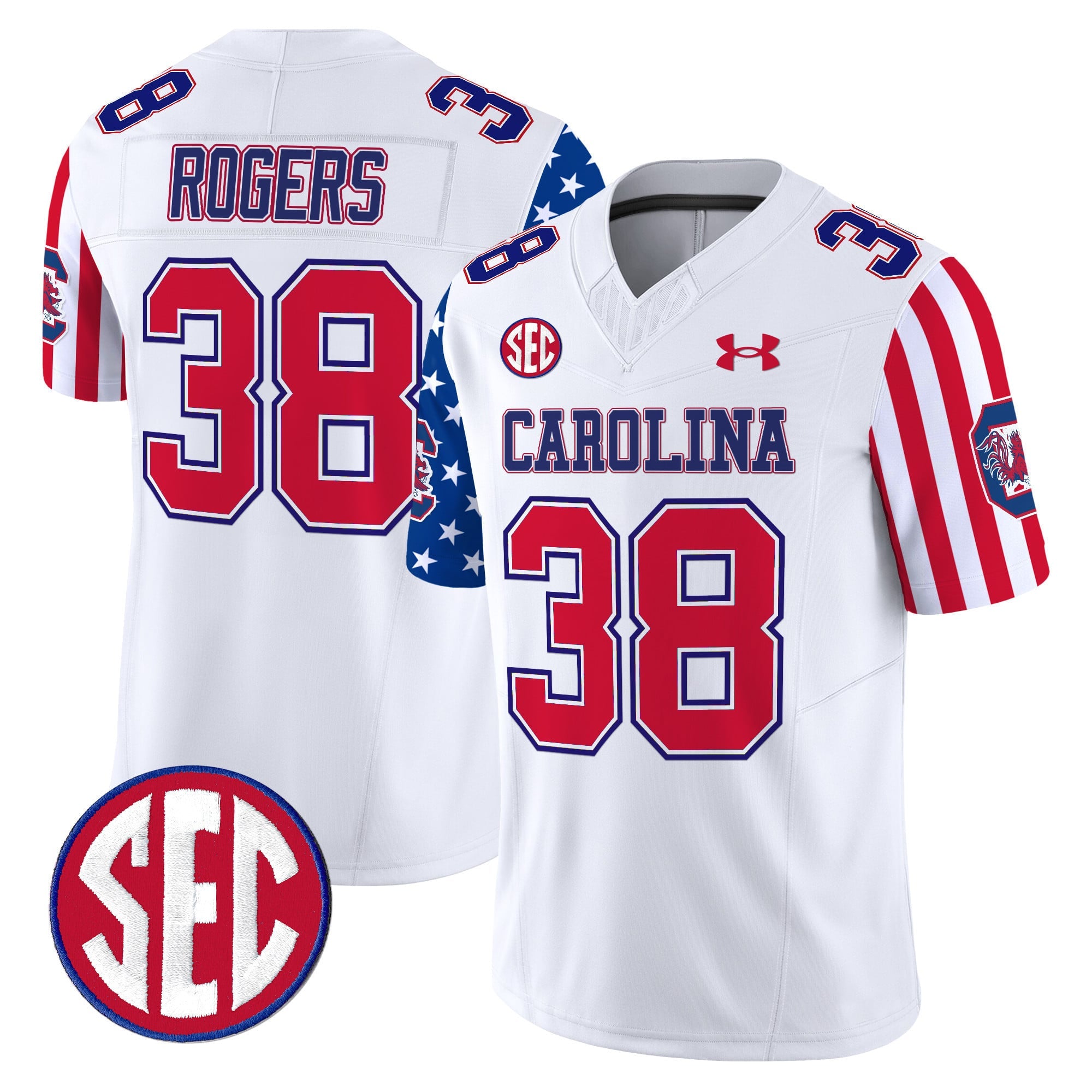 Men's South Carolina Gamecocks American Style Vapor Limited Jersey - All Stitched