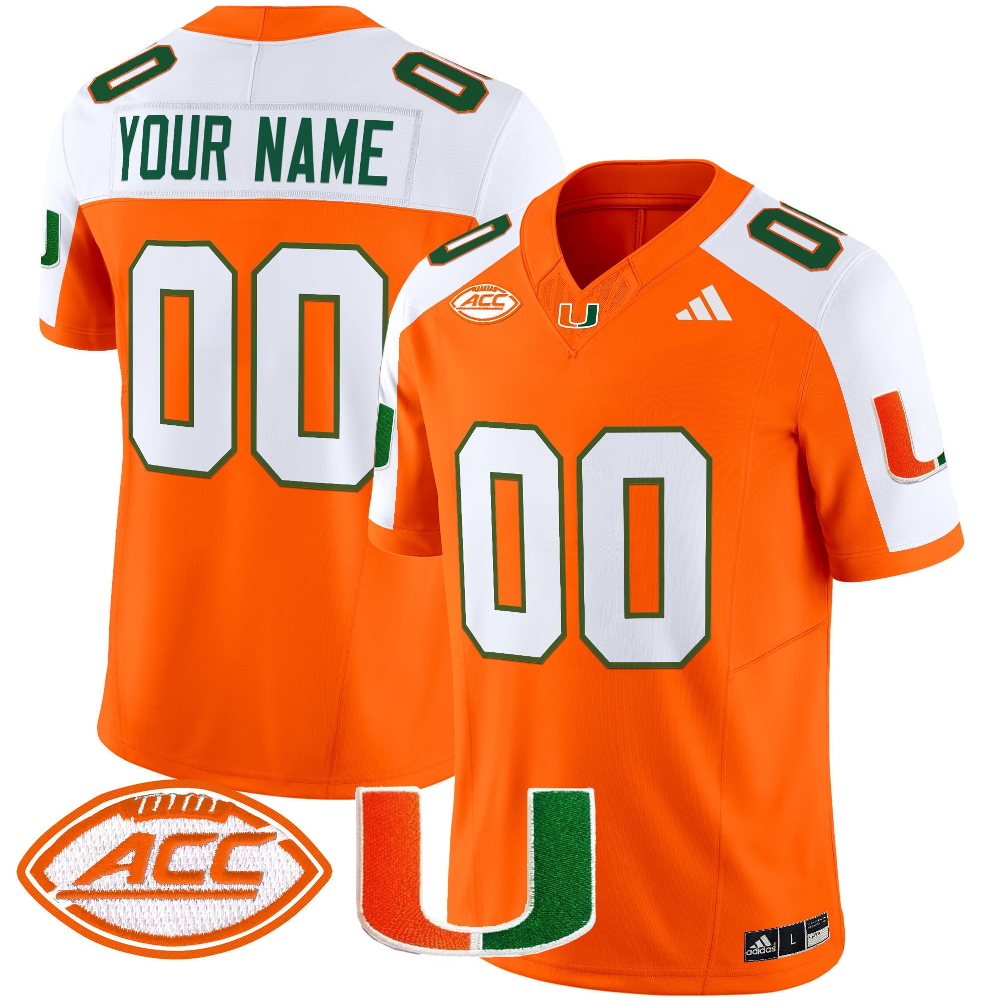 Miami Hurricanes 2024 Vapor Limited Custom Jersey - All Stitched