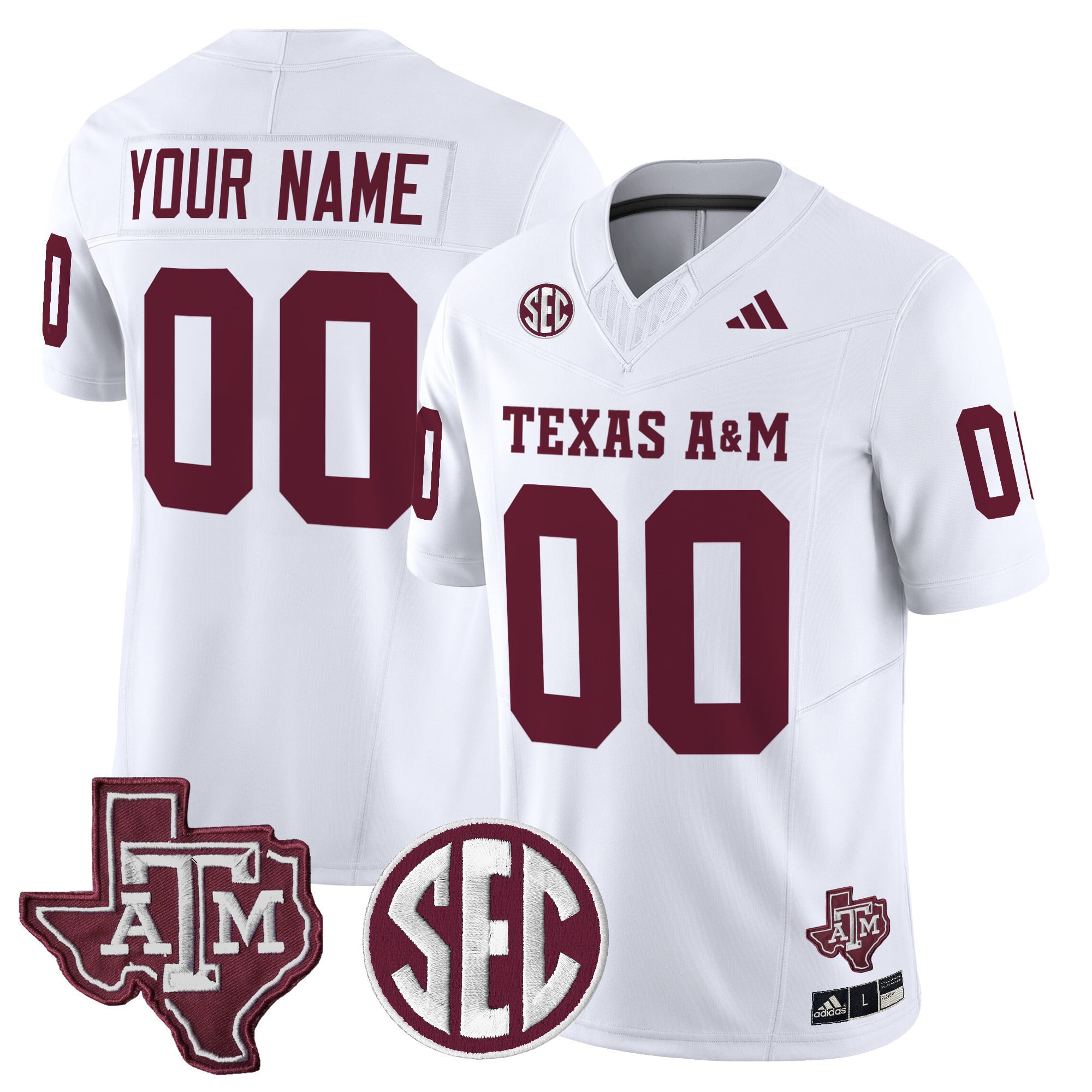 Texas A&M Aggies 2024 Vapor Limited Custom Jersey - All Stitched