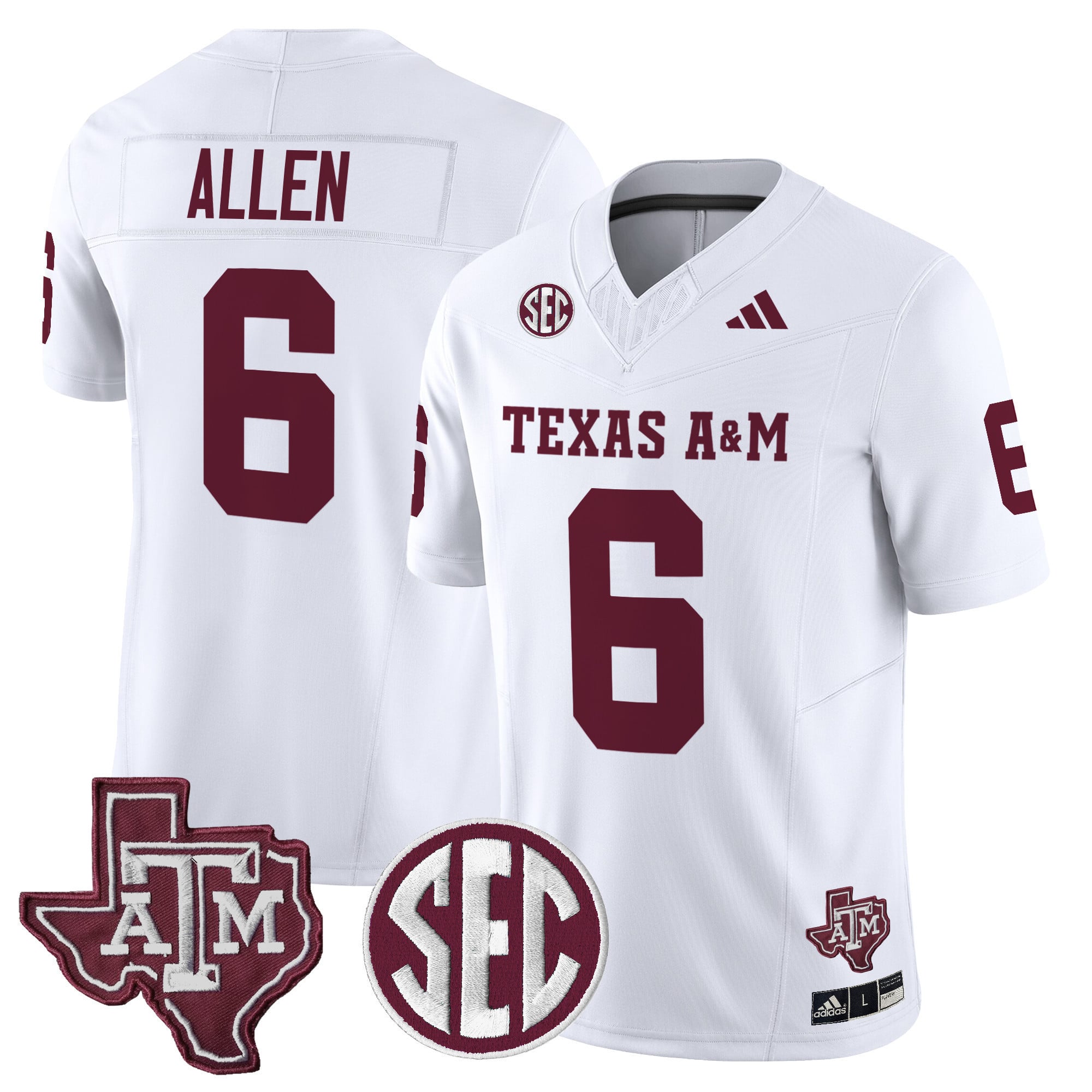 Men's Texas A&M Aggies 2024 Vapor Limited Jersey - All Stitched