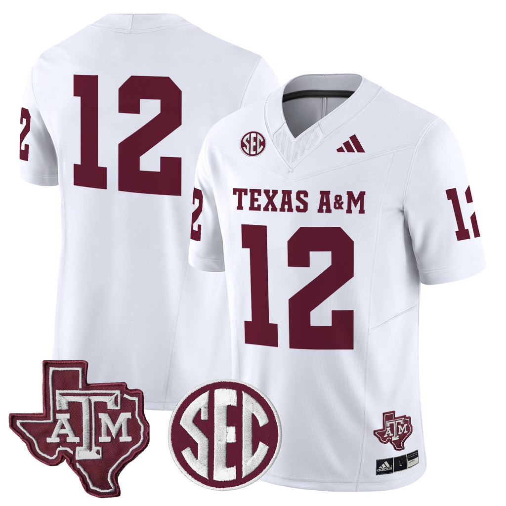 Men's Texas A&M Aggies 2024 Vapor Limited Jersey - All Stitched
