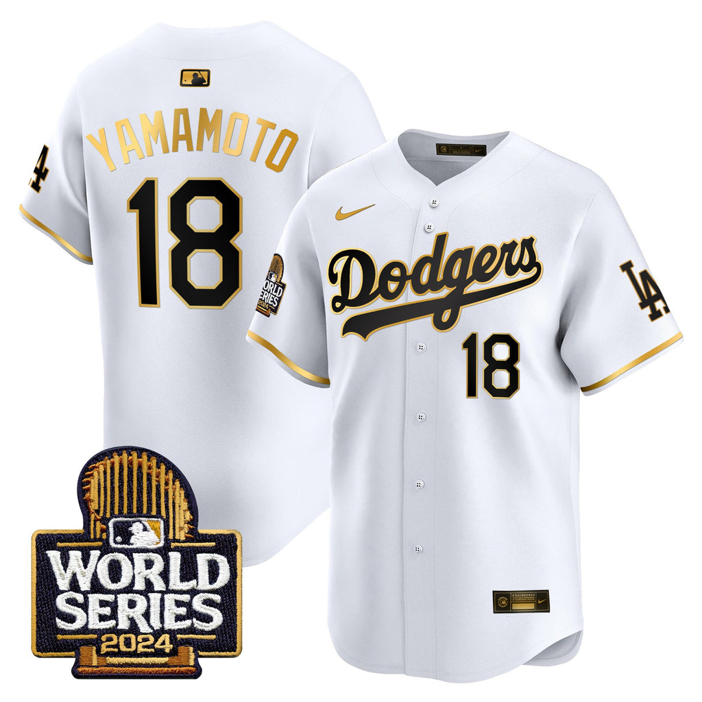 Men's Dodgers 2024 World Series Vapor Premier Limited Jersey - All Stitched