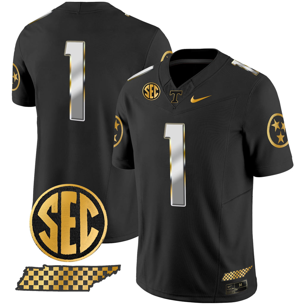 Men's Tennessee Volunteers 2024 Gold Vapor Limited Jersey V2 - All Stitched