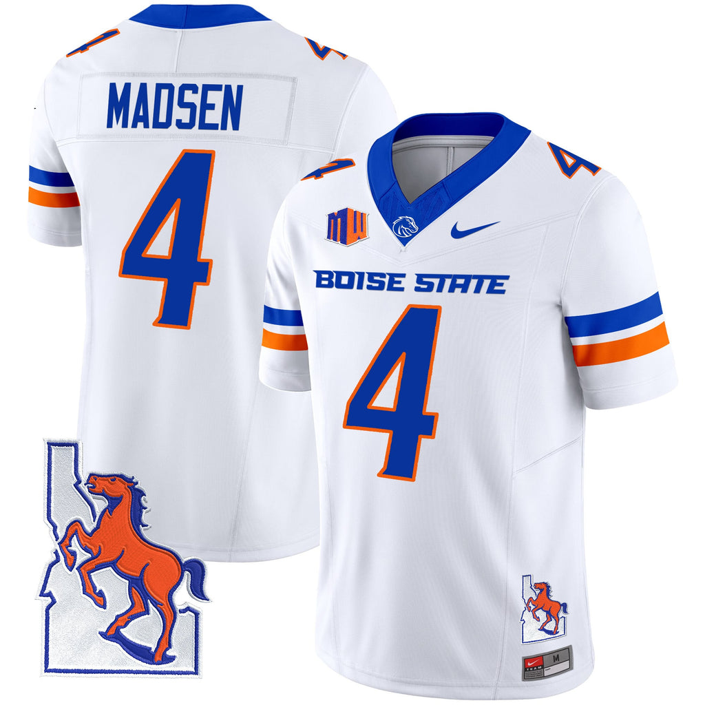 Men's Boise State Broncos 2024 Map Patch Vapor Limited Jersey - All Stitched