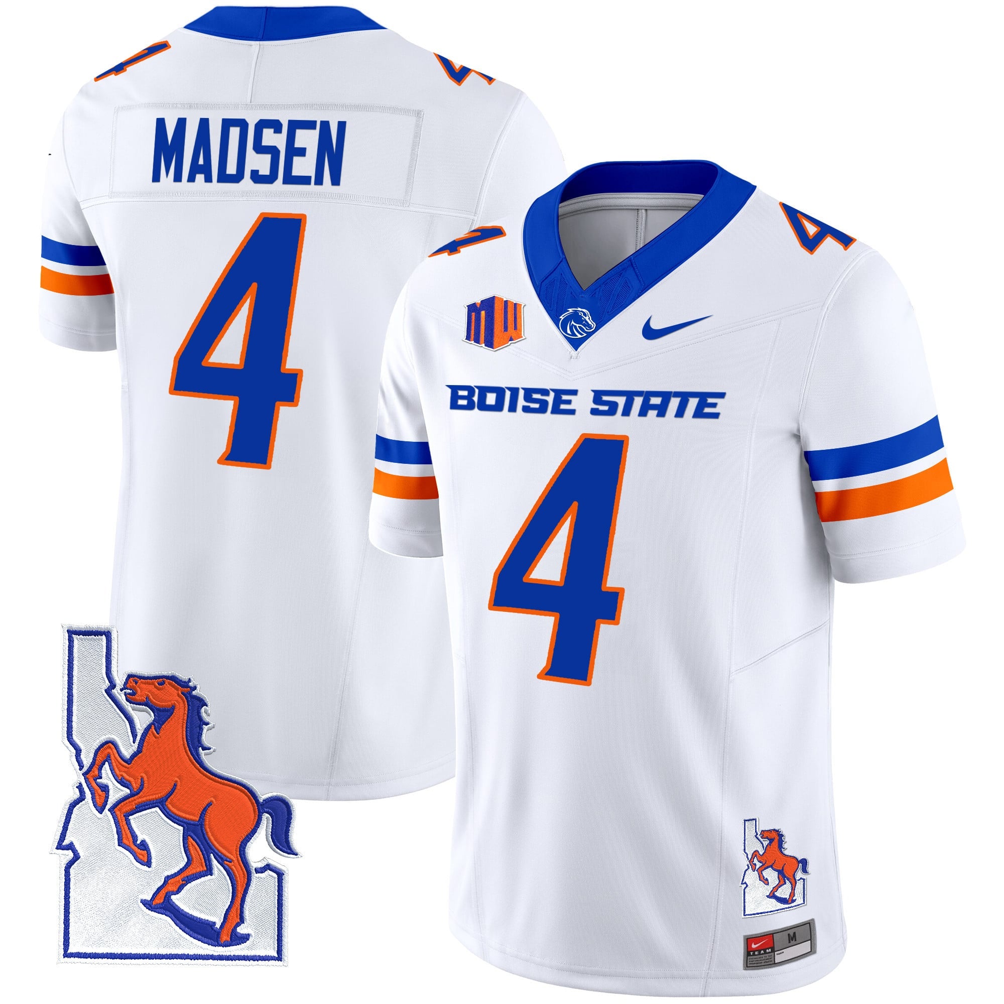 Men's Boise State Broncos 2024 Map Patch Vapor Limited Jersey - All Stitched