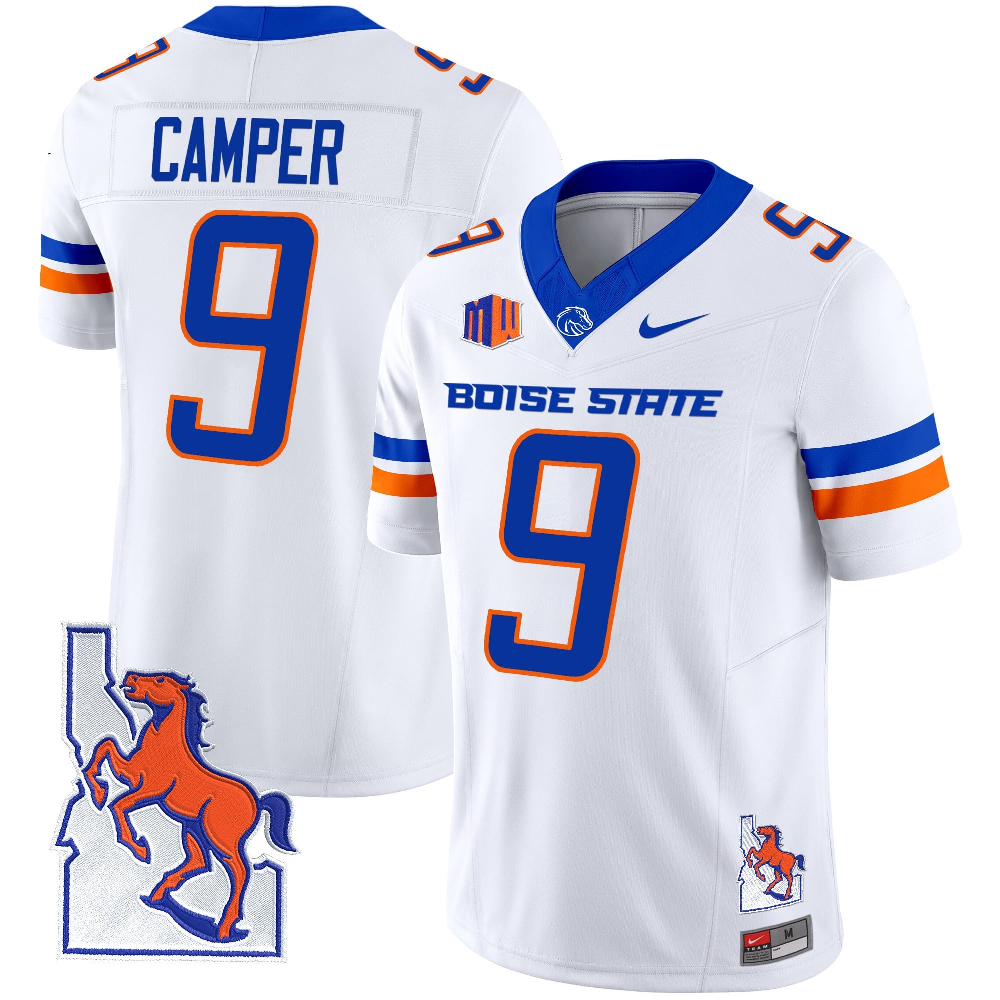 Men's Boise State Broncos 2024 Map Patch Vapor Limited Jersey - All Stitched