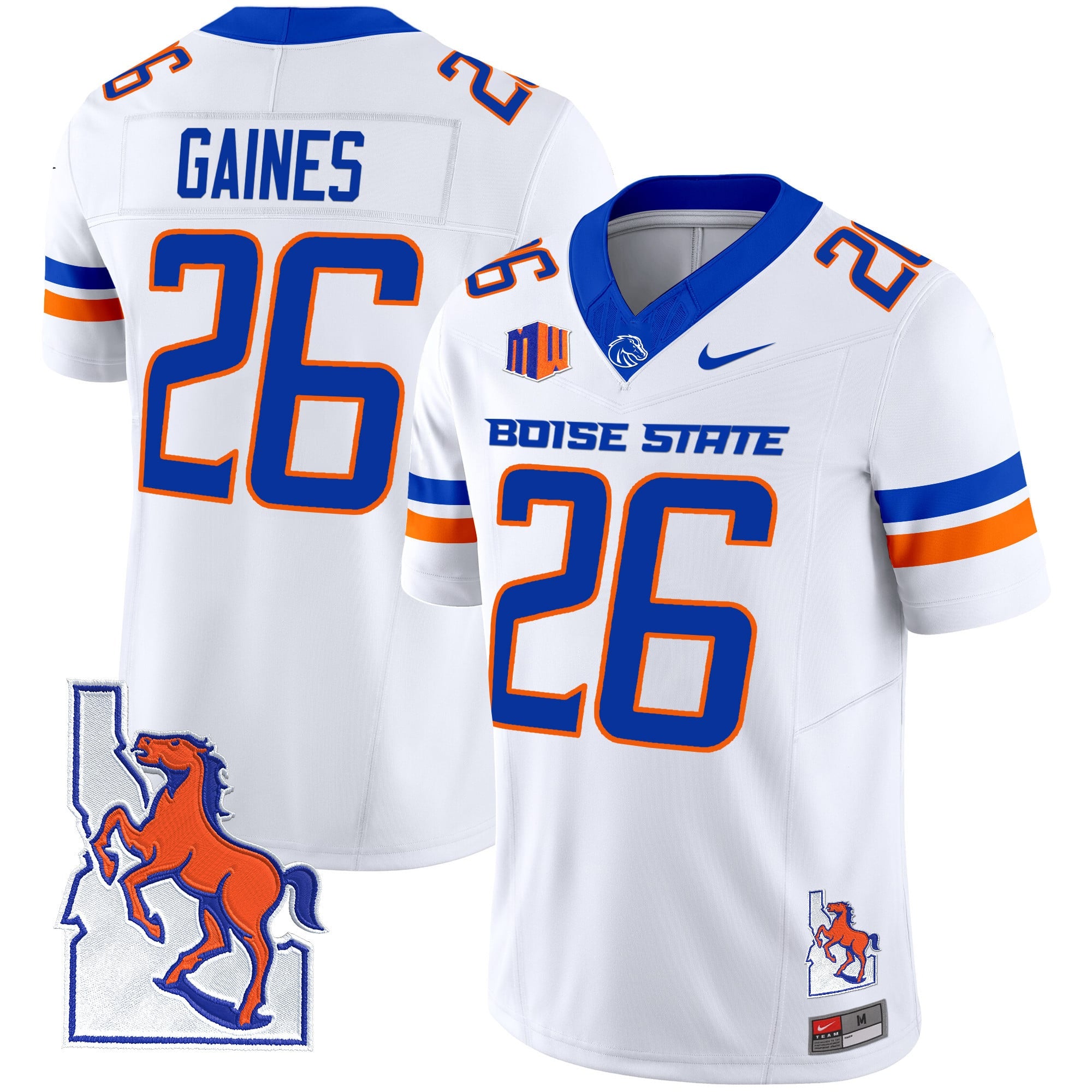 Men's Boise State Broncos 2024 Map Patch Vapor Limited Jersey - All Stitched