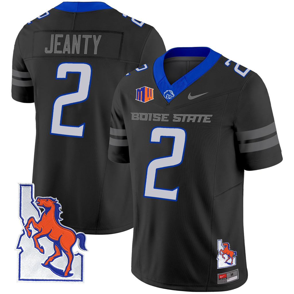 Men's Boise State Broncos 2024 Map Patch Vapor Limited Jersey - All Stitched