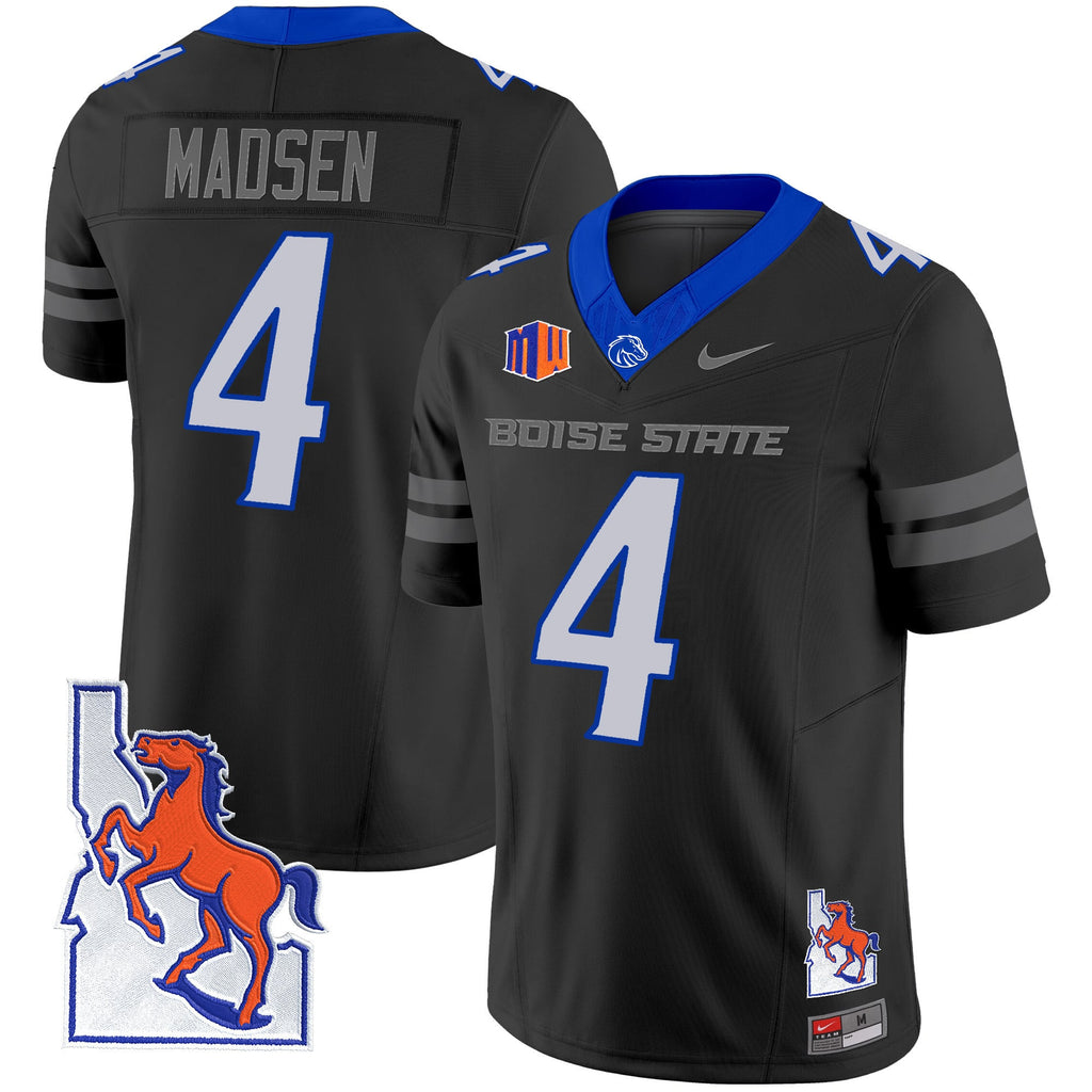 Men's Boise State Broncos 2024 Map Patch Vapor Limited Jersey - All Stitched