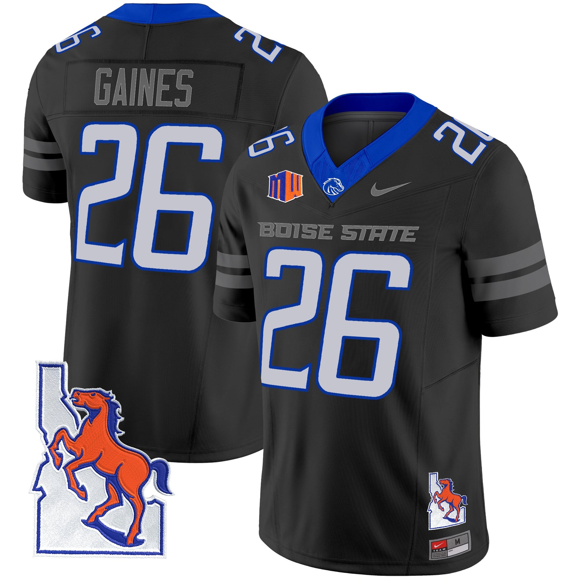 Men's Boise State Broncos 2024 Map Patch Vapor Limited Jersey - All Stitched