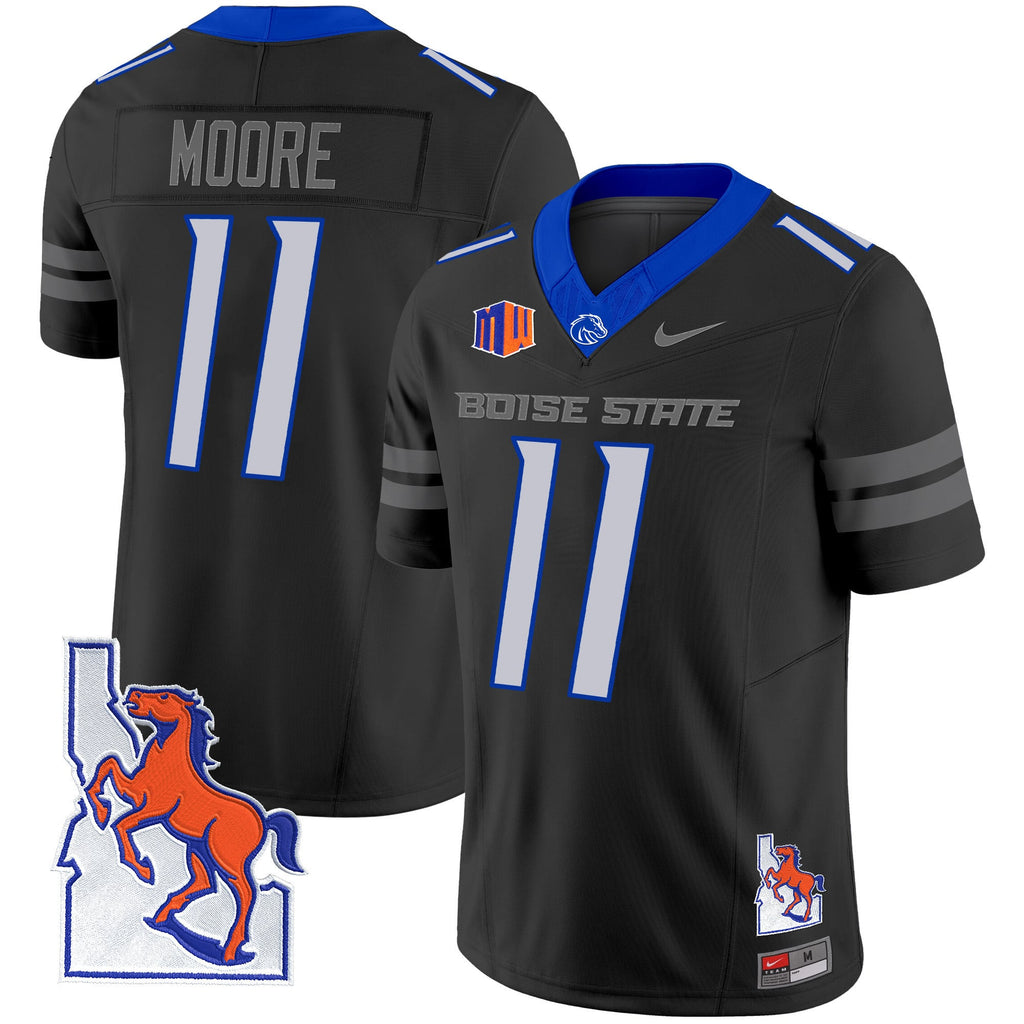 Men's Boise State Broncos 2024 Map Patch Vapor Limited Jersey - All Stitched