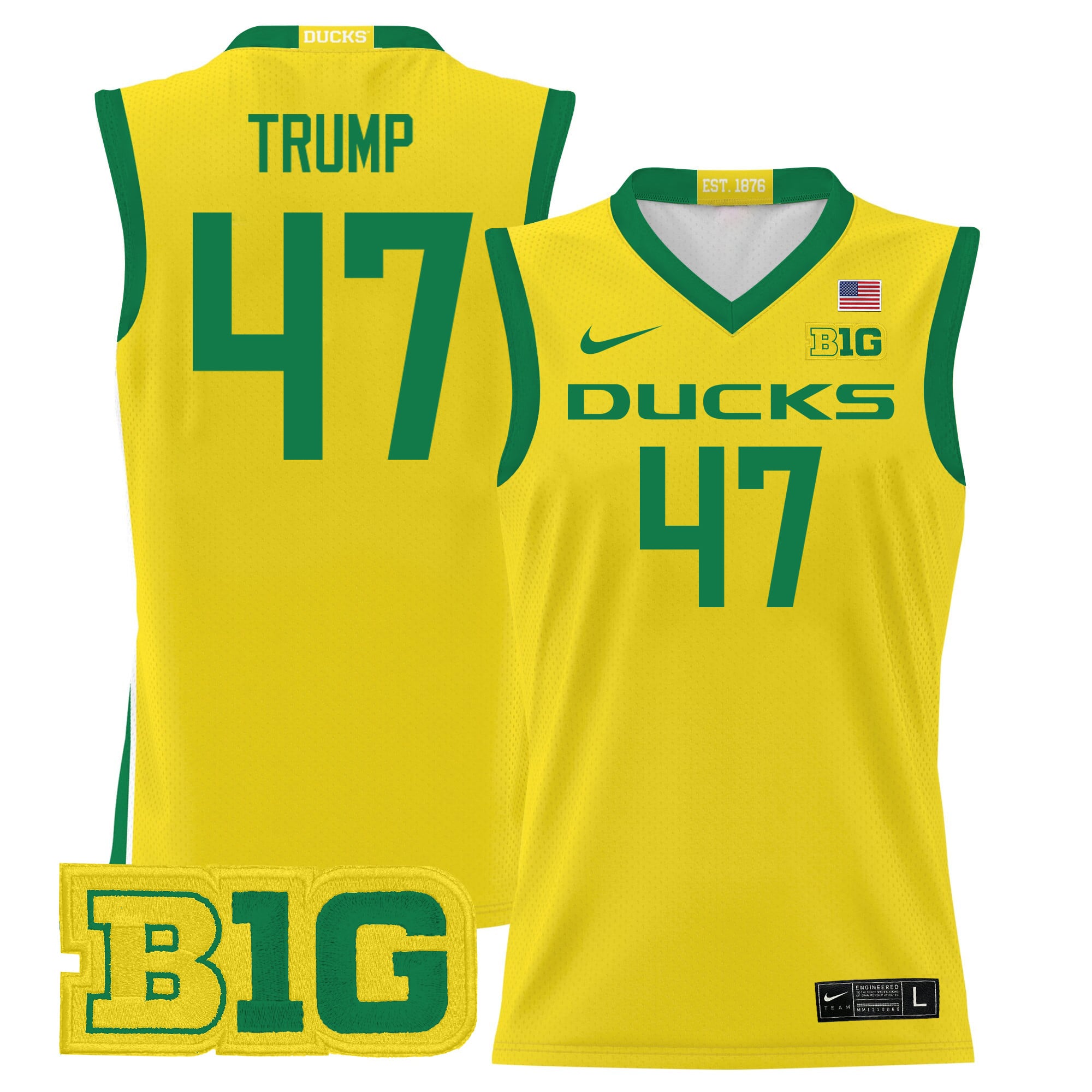 Men's Oregon Ducks 2024 Lightweight Basketball Jersey - All Stitched