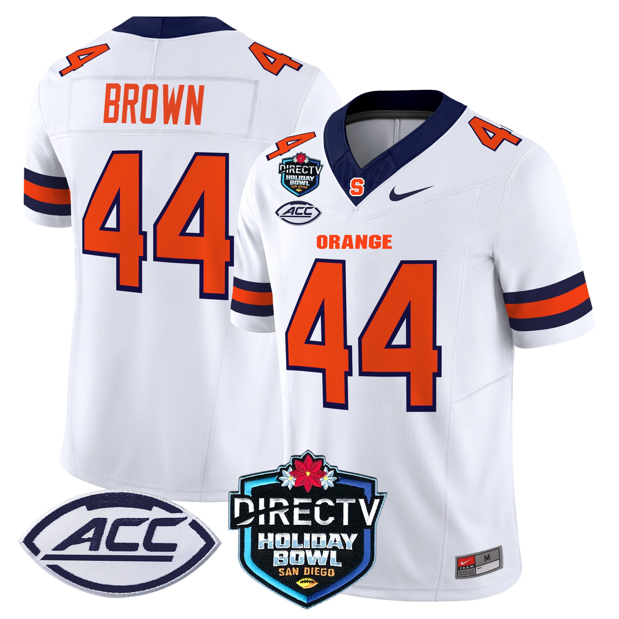 Men's Syracuse Orange 2025 Holiday Bowl Patch Vapor Limited Jersey - All Stitched