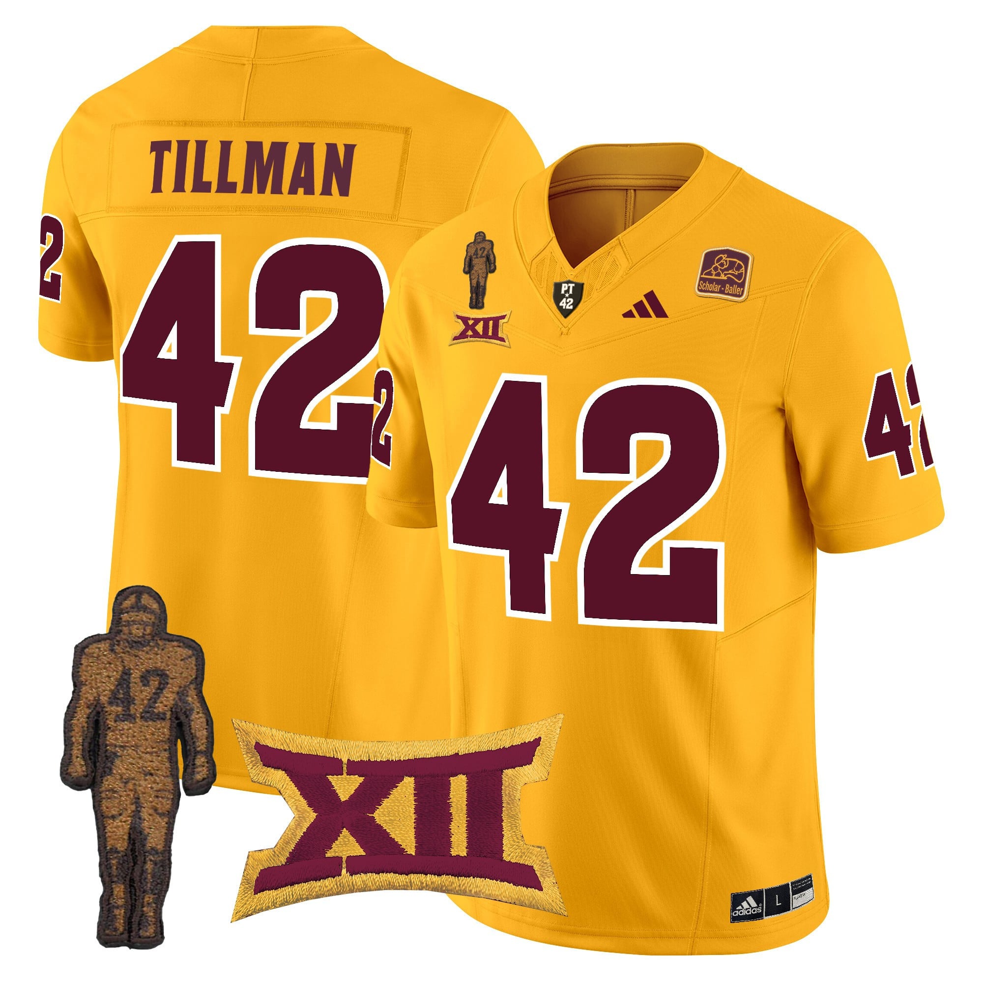 Men's Arizona State Sun Devils 2024 Pat Tillman Honoring Patch Vapor Limited Jersey - All Stitched