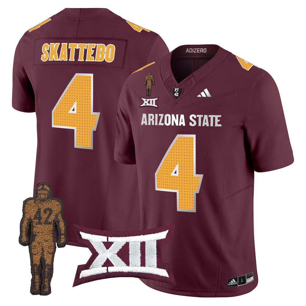 Men's Arizona State Sun Devils 2024 Pat Tillman Honoring Patch Vapor Limited Jersey V2 - All Stitched