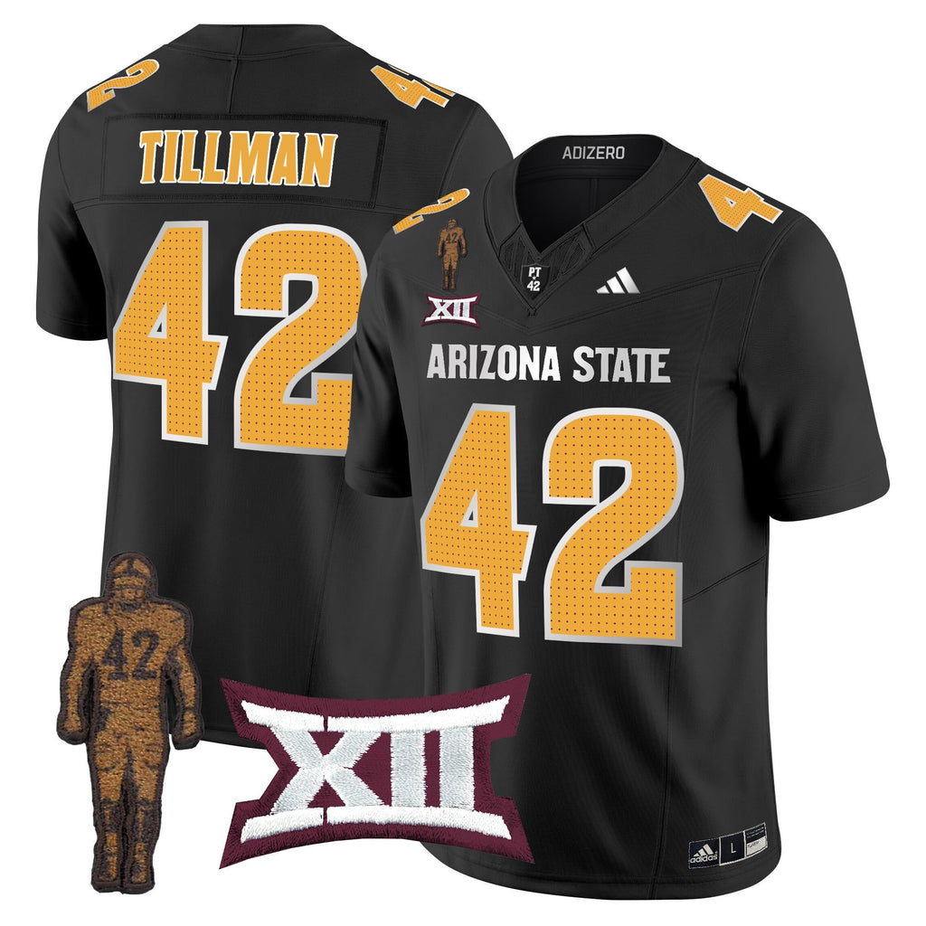 Men's Arizona State Sun Devils 2024 Pat Tillman Honoring Patch Vapor Limited Jersey V2 - All Stitched