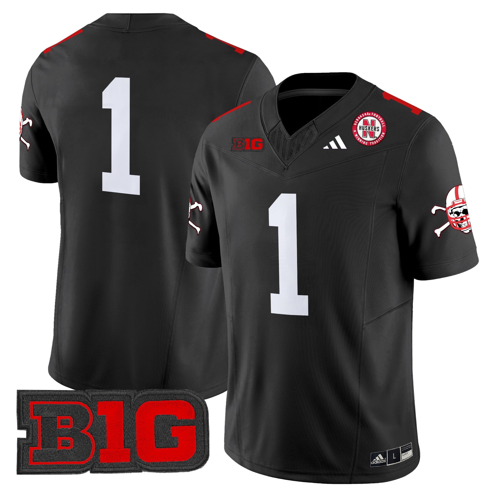 Men's Nebraska Cornhuskers 2024 Vapor Limited Jersey V2 - All Stitched