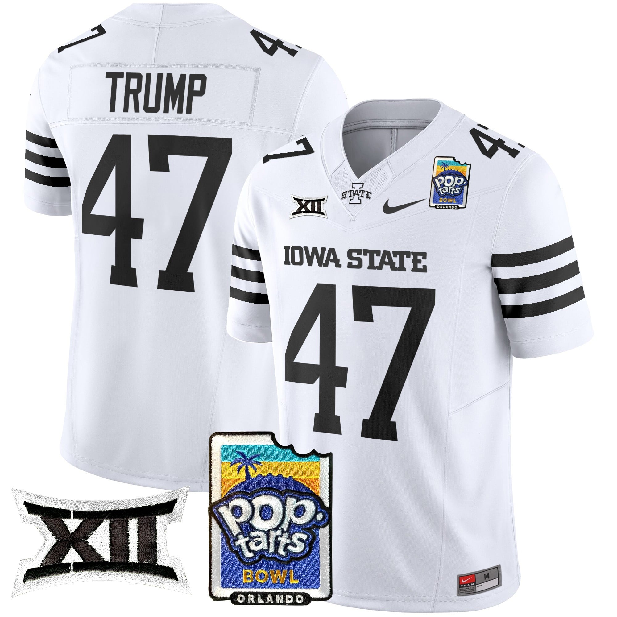 Men's Iowa State Cyclones 2025 PopTarts Bowl Patch Vapor Limited Jersey - All Stitched