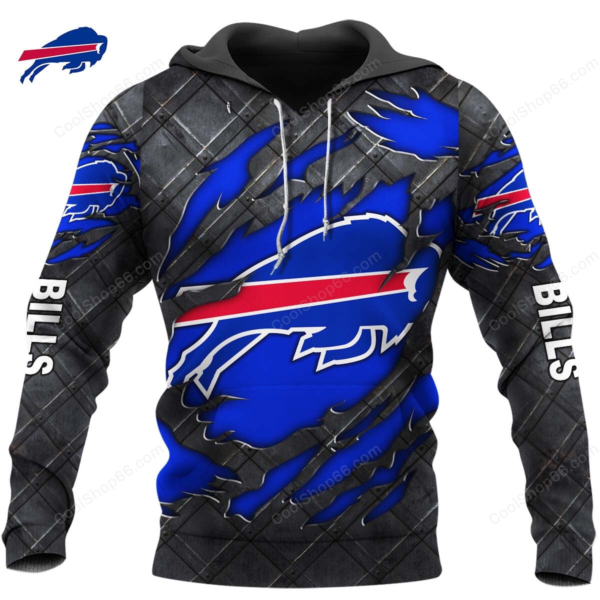 Buffalo Bills Black Metal Design Shirt