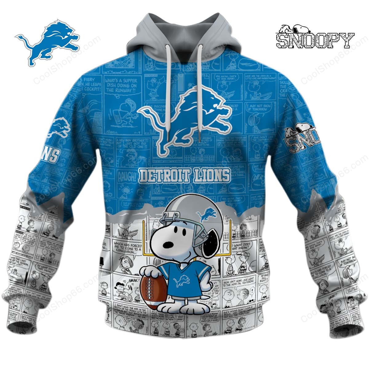 Detroit Lions Snoopy Design