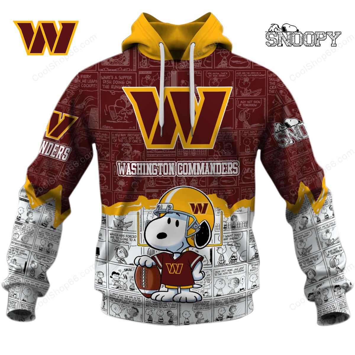 Washington Commanders Snoopy Design