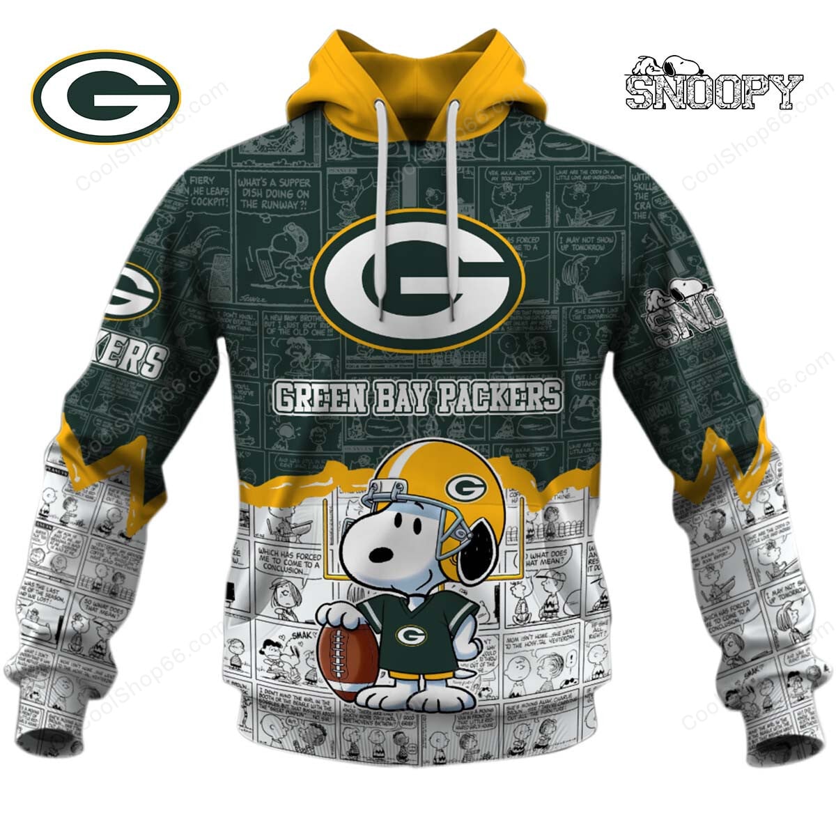Green Bay Packers Snoopy Design