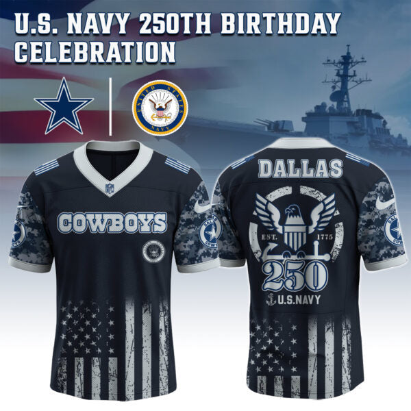 Dallas Cowboys NFL x U.S. NAVY 250TH Birthday Special Edition Jersey