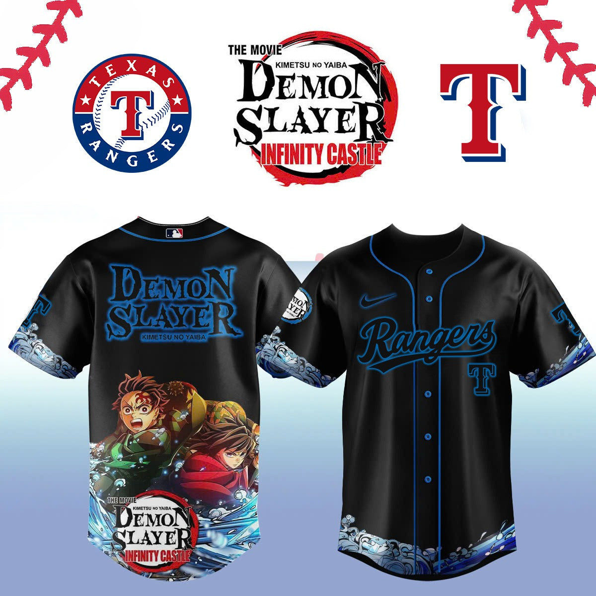 Texas Rangers _ Limited Edition Demon Slayer Jersey 2025