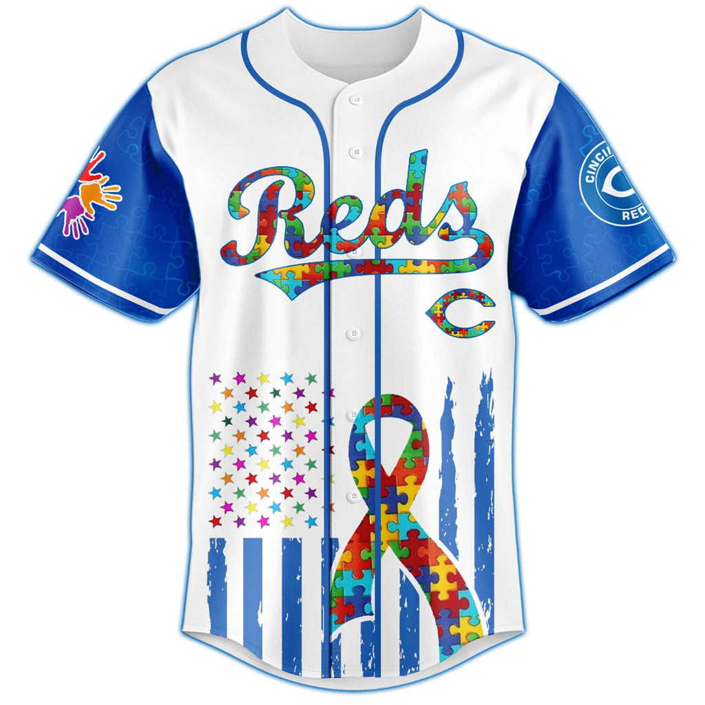 Cincinnati Reds × Special Autism Awareness Month Limited Edition Jersey