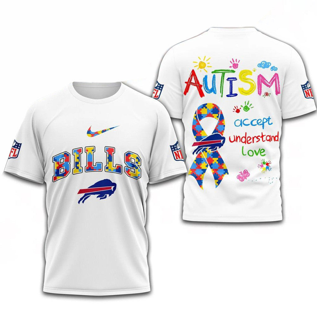 NFL Buffalo Bills Autism Awareness Accept Understand Love Shirt Buffalo Bills Merch