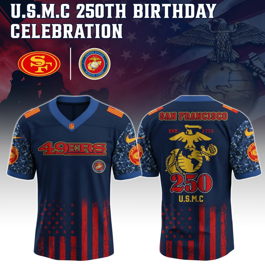 San Francisco 49ers NFL x U.S.M.C 250TH Birthday Special Edition Jersey