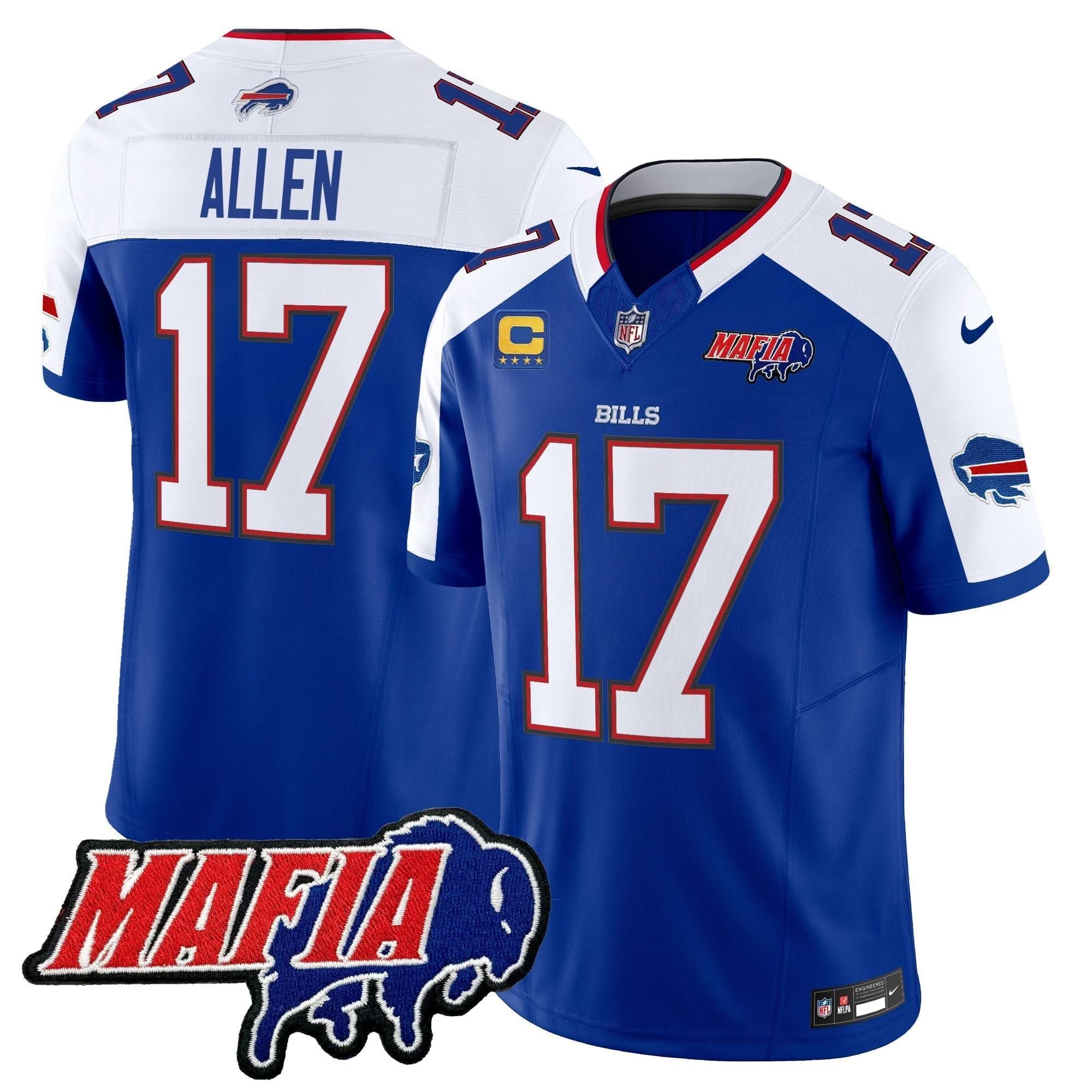 Buffalo Bills 2024 Bills Mafia Patch Vapor Limited Jersey - All Stitched