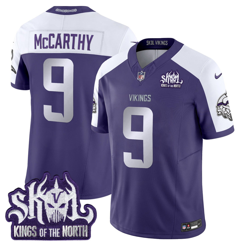 Minnesota Vikings 2025 Winter Warrior Skol Patch Vapor Limited Jersey - All Stitched