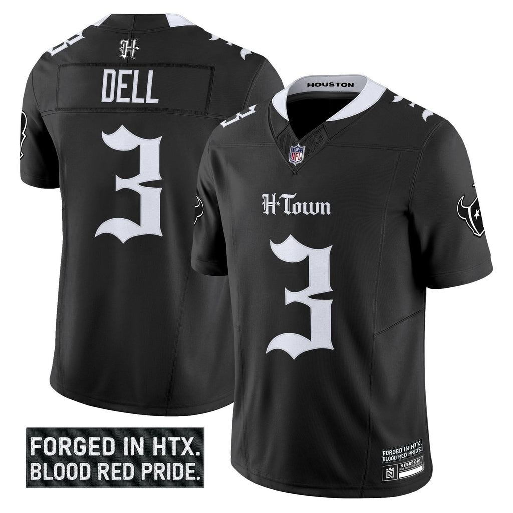 Houston Texans 'Gothic Lone Star Shadows Edition' Vapor Limited Jersey - All Stitched