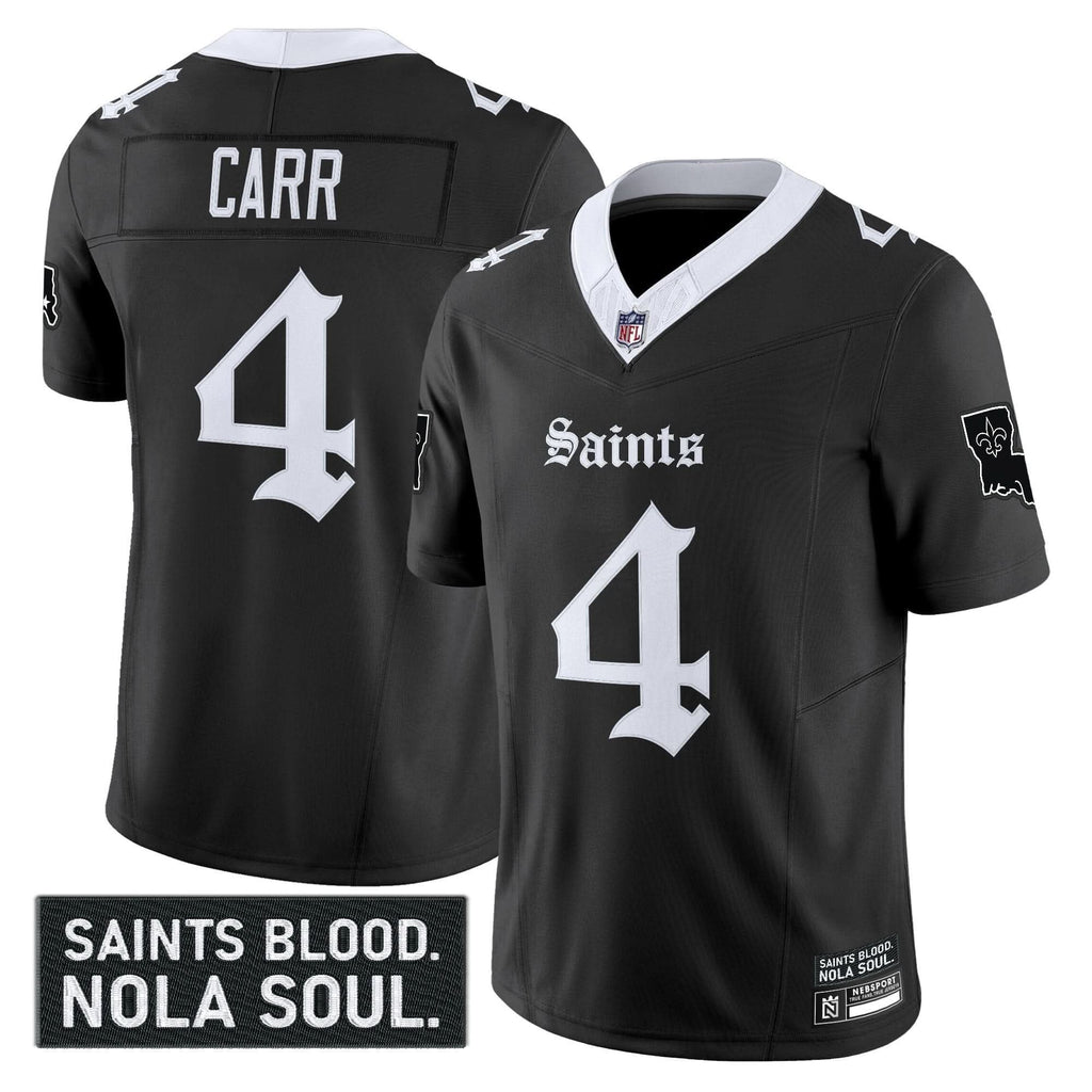 New Orleans Saints 'Gothic Vieux CarrÃÂ© Edition' Vapor Jersey - All Stitched