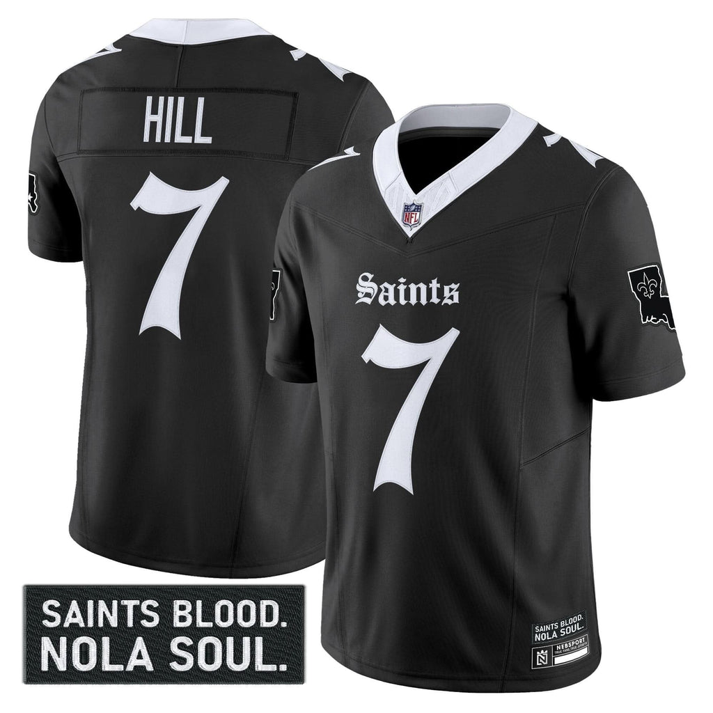 New Orleans Saints 'Gothic Vieux CarrÃÂ© Edition' Vapor Jersey - All Stitched