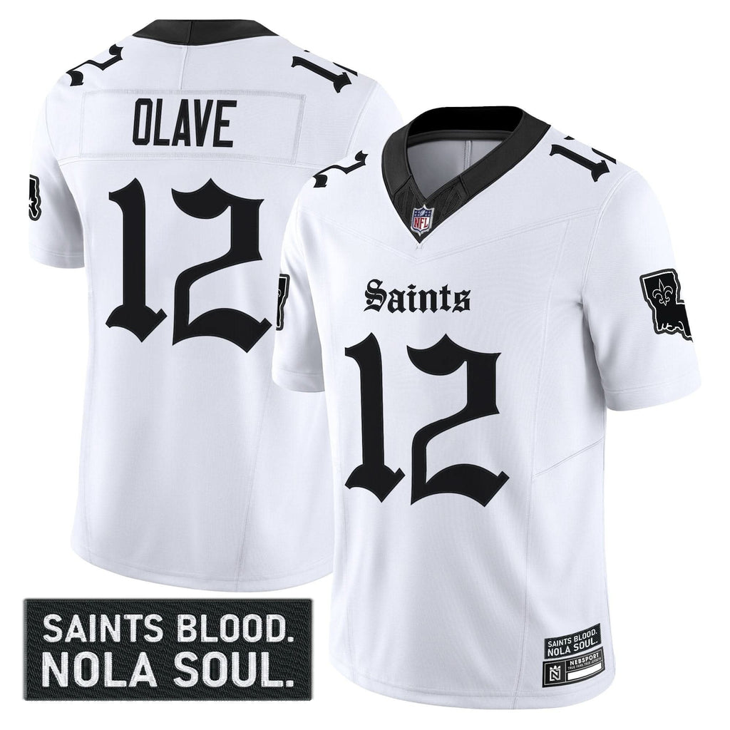 New Orleans Saints 'Gothic Vieux CarrÃÂ© Edition' Vapor Jersey - All Stitched