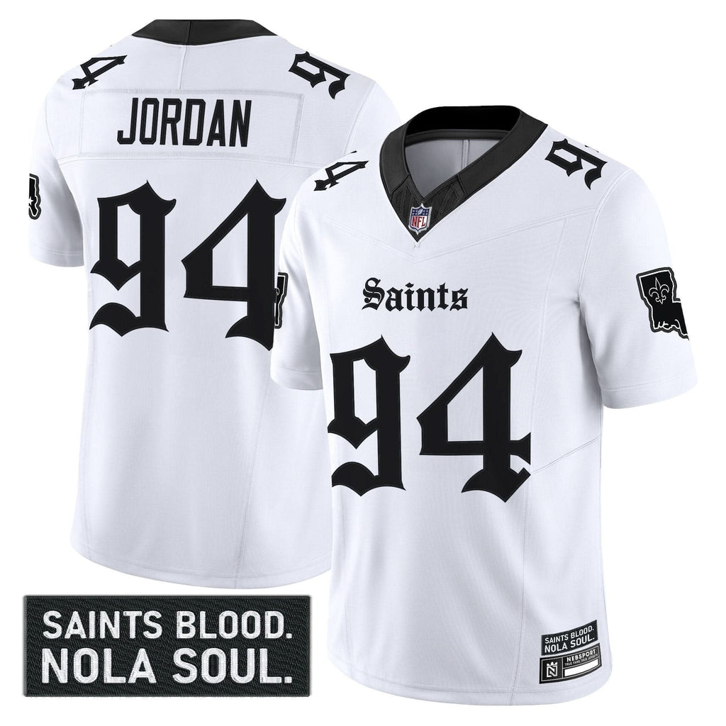New Orleans Saints 'Gothic Vieux CarrÃÂ© Edition' Vapor Jersey - All Stitched