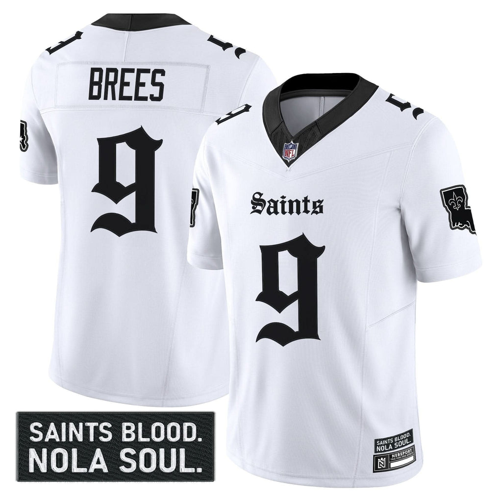 New Orleans Saints 'Gothic Vieux CarrÃÂ© Edition' Vapor Jersey - All Stitched