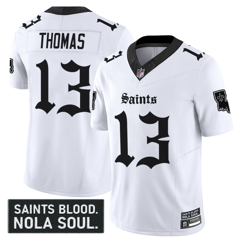 New Orleans Saints 'Gothic Vieux CarrÃÂ© Edition' Vapor Jersey - All Stitched