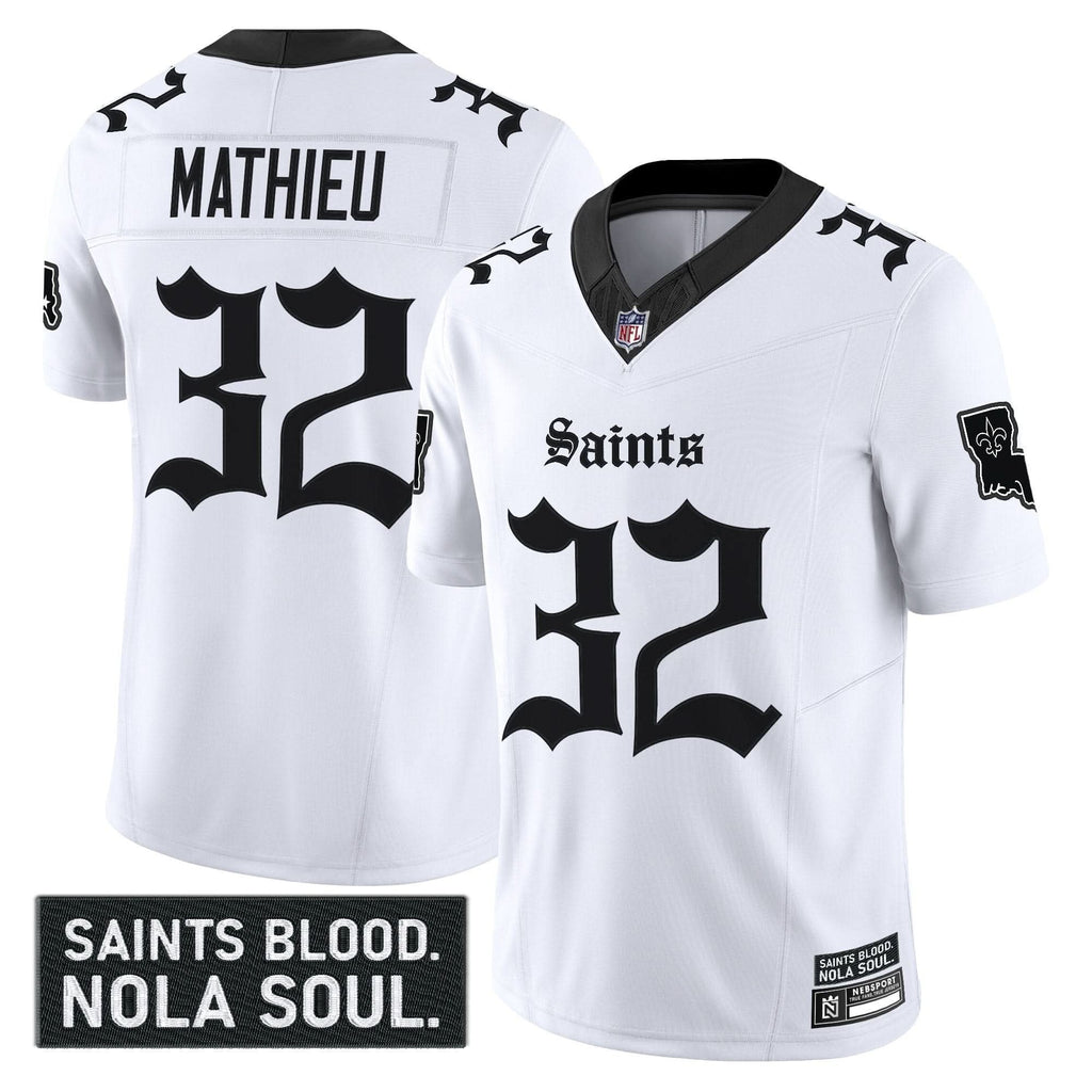 New Orleans Saints 'Gothic Vieux CarrÃÂ© Edition' Vapor Jersey - All Stitched
